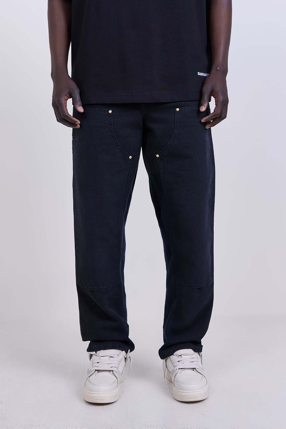 תמונת דוגמן קידמית של מכנסי ג'ינס דאבל ניי