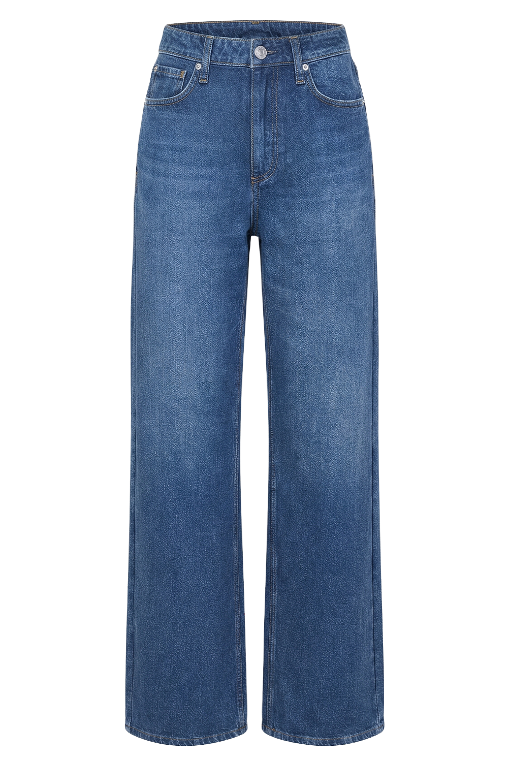 תמונה קידמית של ג'ינס בגזרה רחבה