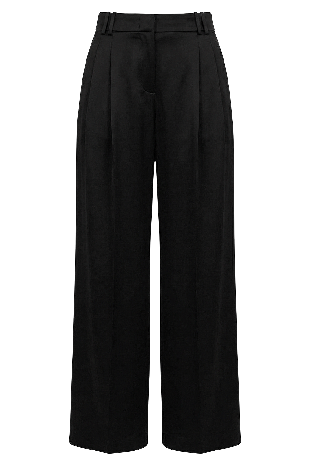 תמונה קידמית של מכנסיים ארוכים מסאטן