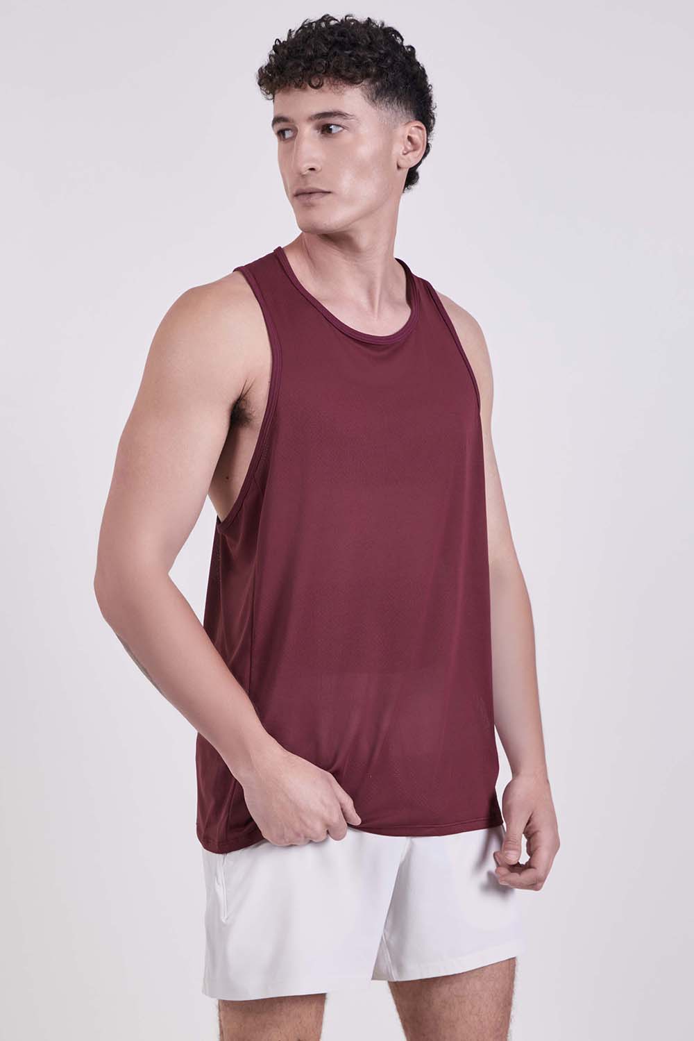 תמונת דוגמן קידמית של Fast and Free Tank Perforated Stripe