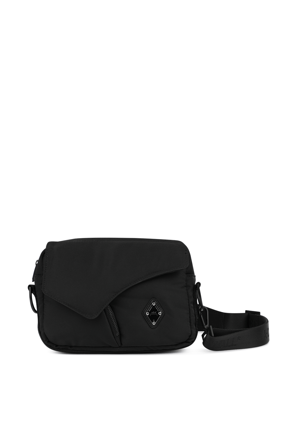 תמונה קידמית של תיק קרוס מרופד עם לוגו יהלום