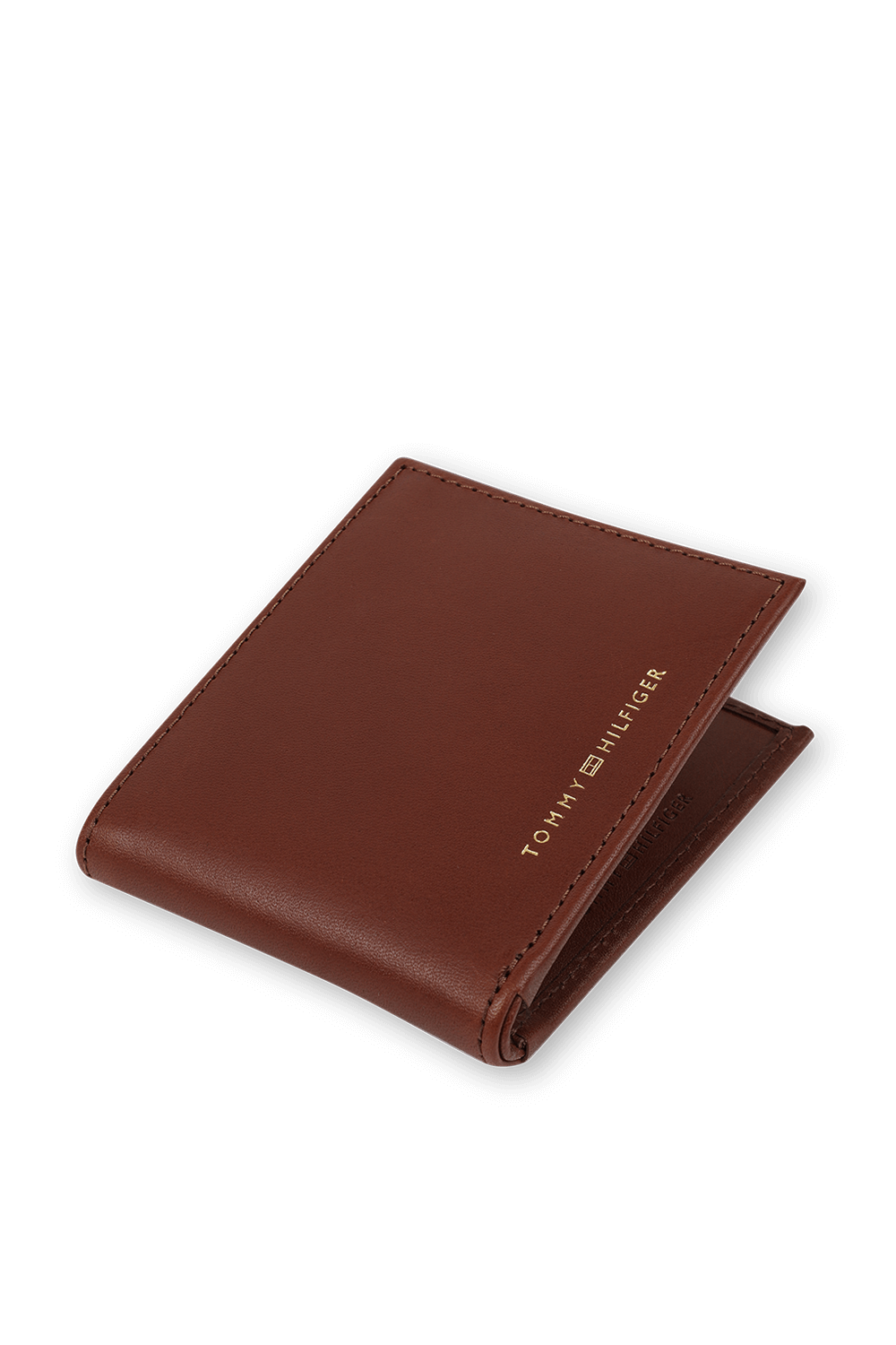 Leather Wallet In Brown TOMMY HILFIGER
