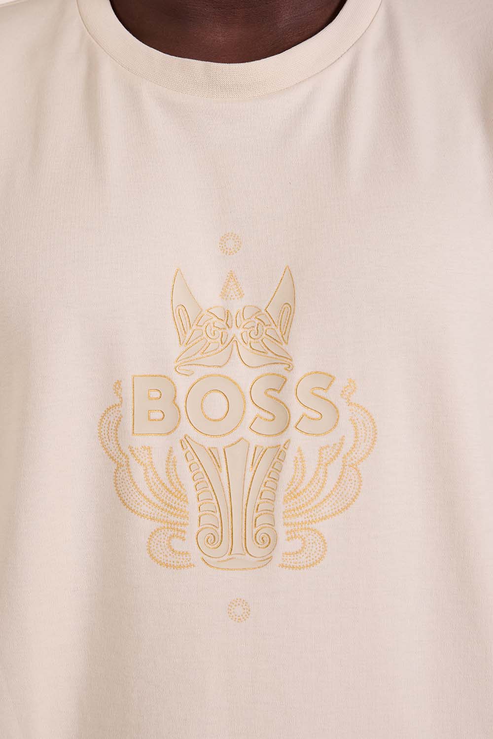 תמונת תקריב דוגמן של חולצת טי