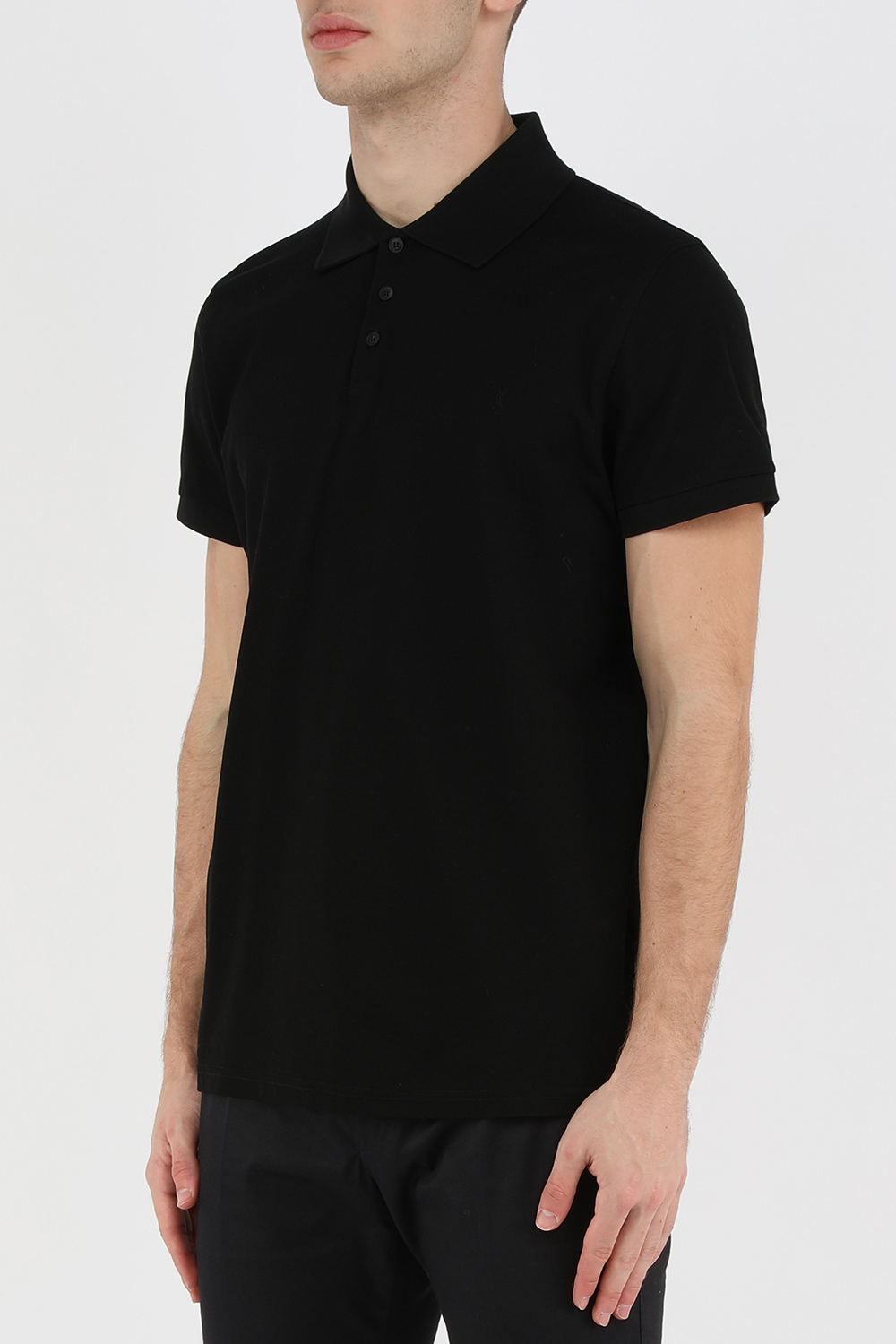 תמונת דוגמן קידמית של Monogram Polo Shirt in Black