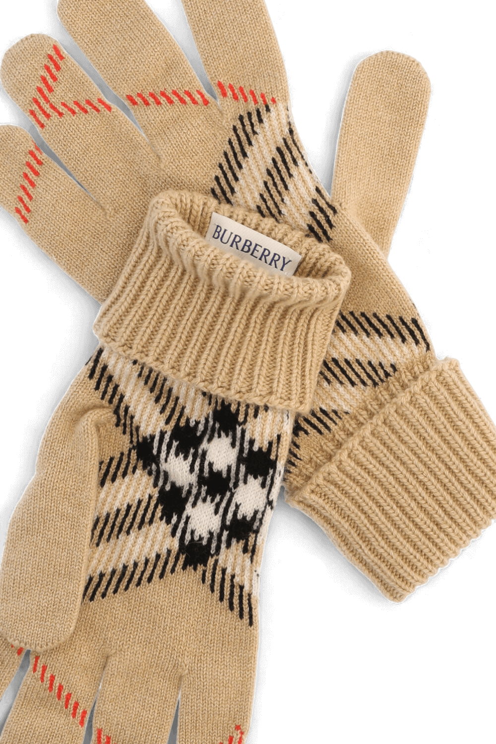 תמונה אחורית של כפפות קשמיר