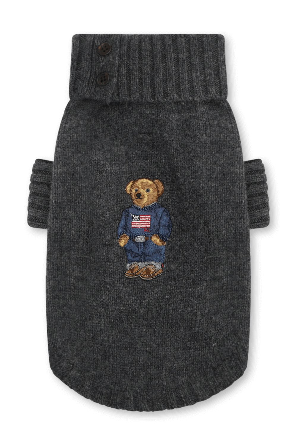 תמונה קידמית של פולו ראלף לורן כלבים - אפודת סריג מצמר וקשמיר