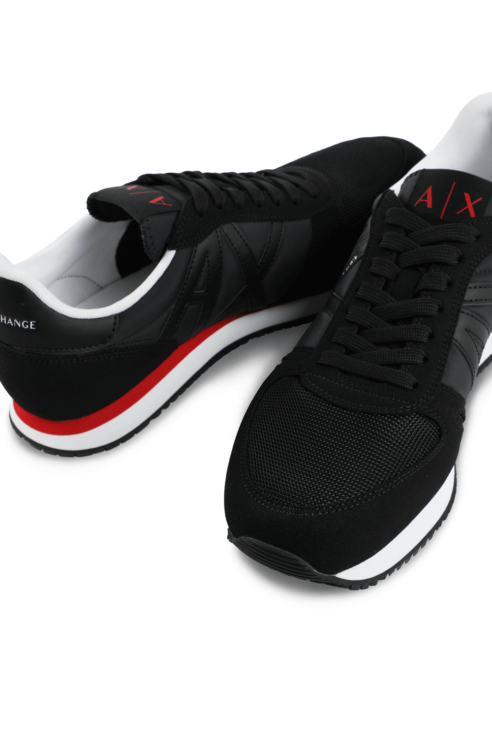 Sneakers With Patch Logo in Black ARMANI EXCHANGE