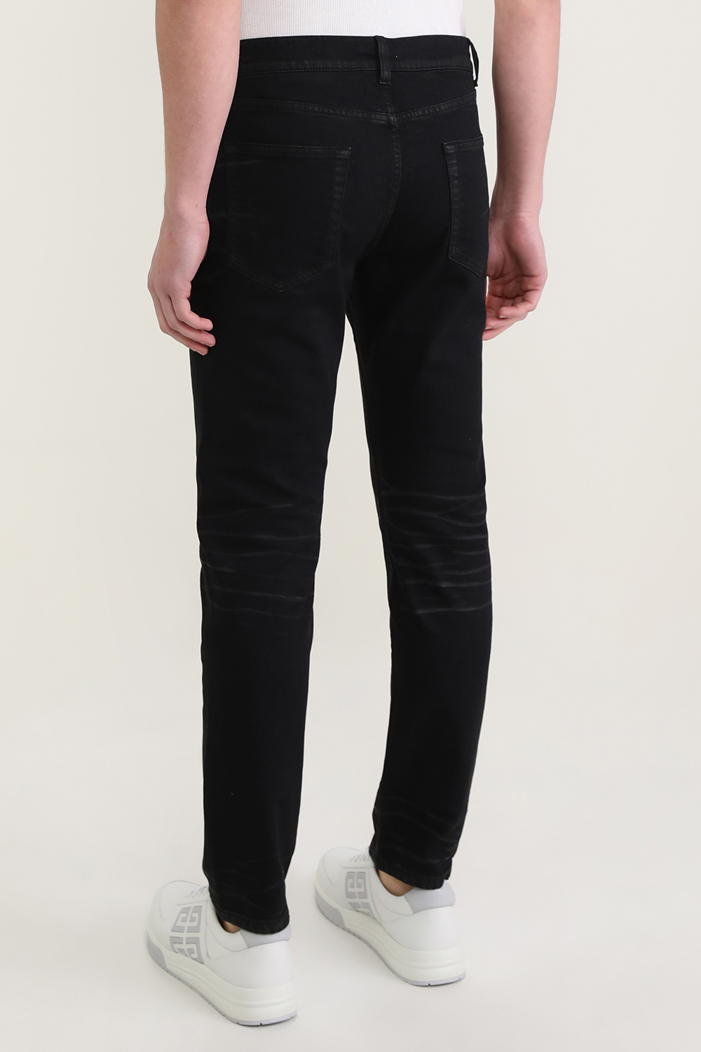 מכנסי סקיני ג'ינס במראה משופשף SAINT LAURENT