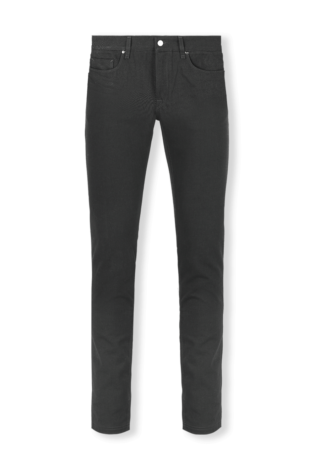 תמונה קידמית של מכנסי ג'ינס שחורים בגזרת סלים