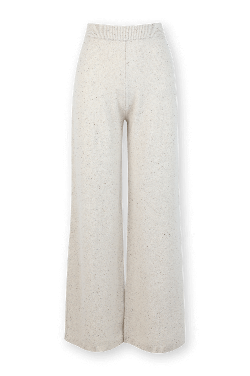 Tweed Knit Trousers in Cream image number null JOSEPH
