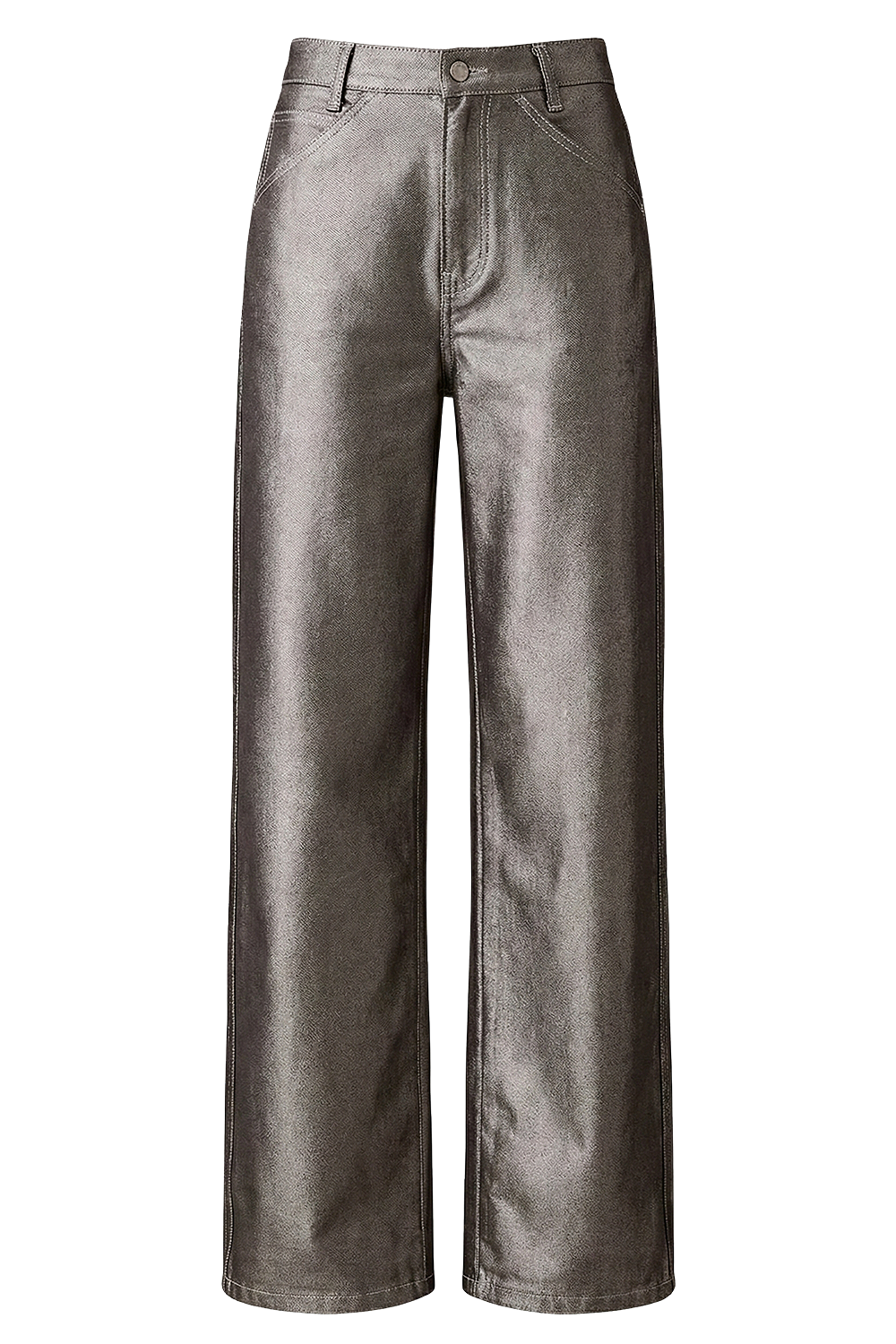 תמונה קידמית של מכנסי ג'ינס בגזרה ישרה