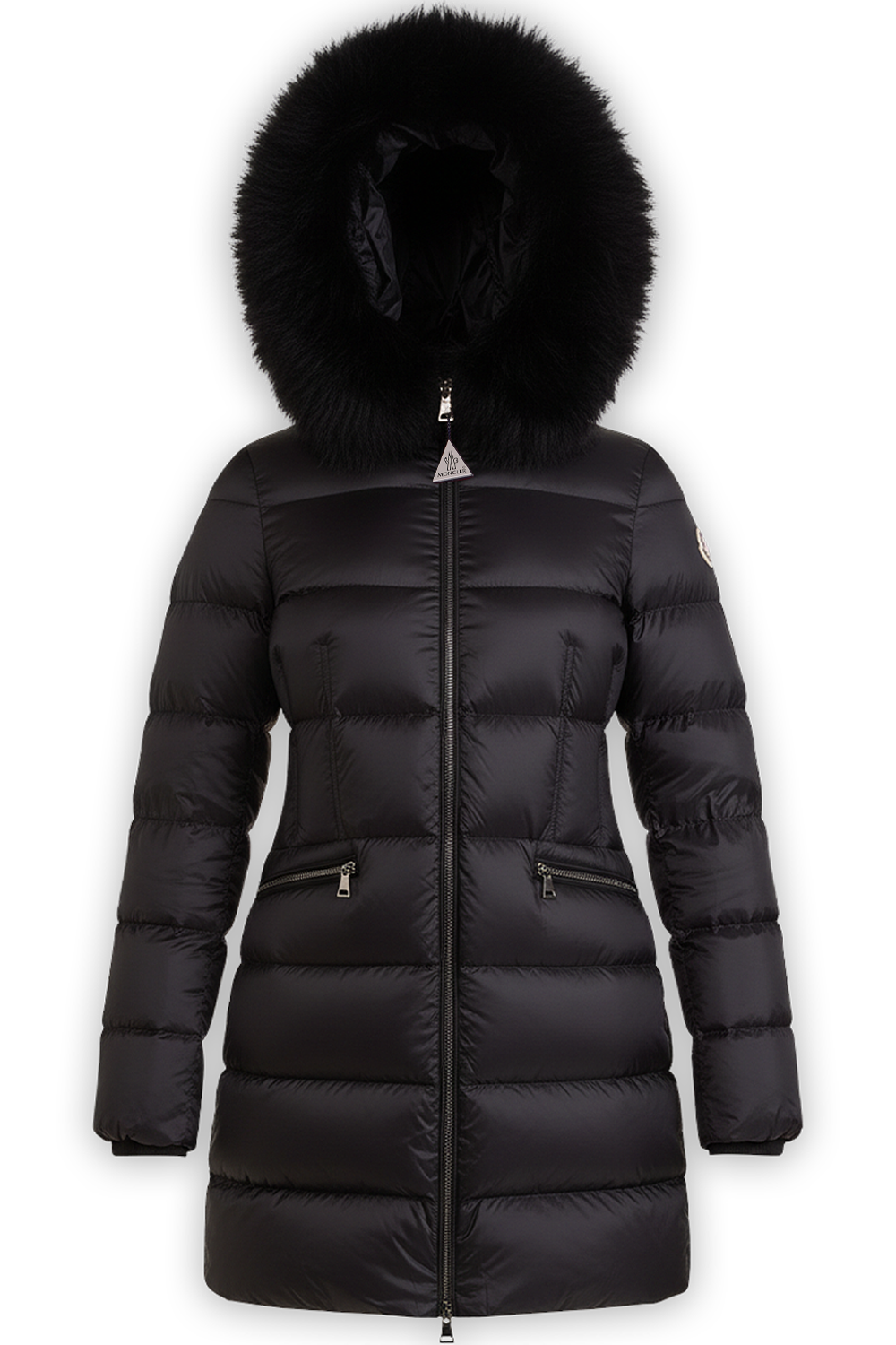 תמונה קידמית של מעיל פוך קפוצ'ון