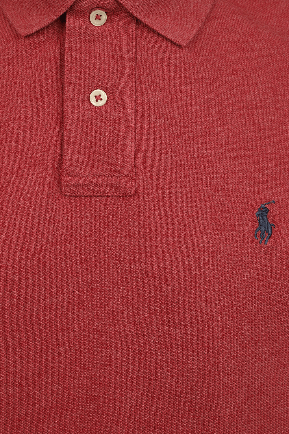 Short Sleeve 2 Buttons Polo Shirt in Red POLO RALPH LAUREN