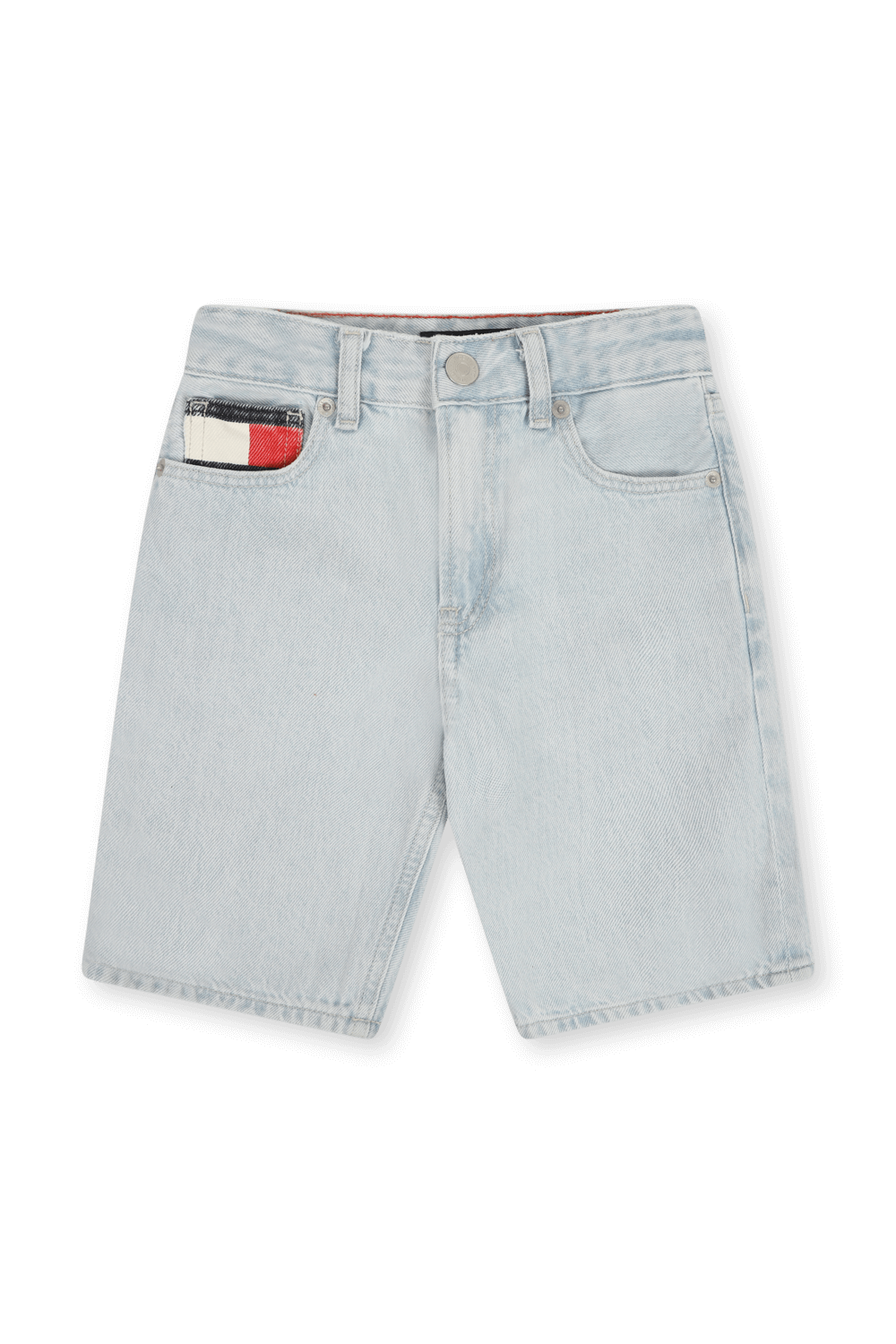 גילאי 2-6 מכנסי ג'ינס קצרים בהירים עם כיס ממותג TOMMY HILFIGER KIDS