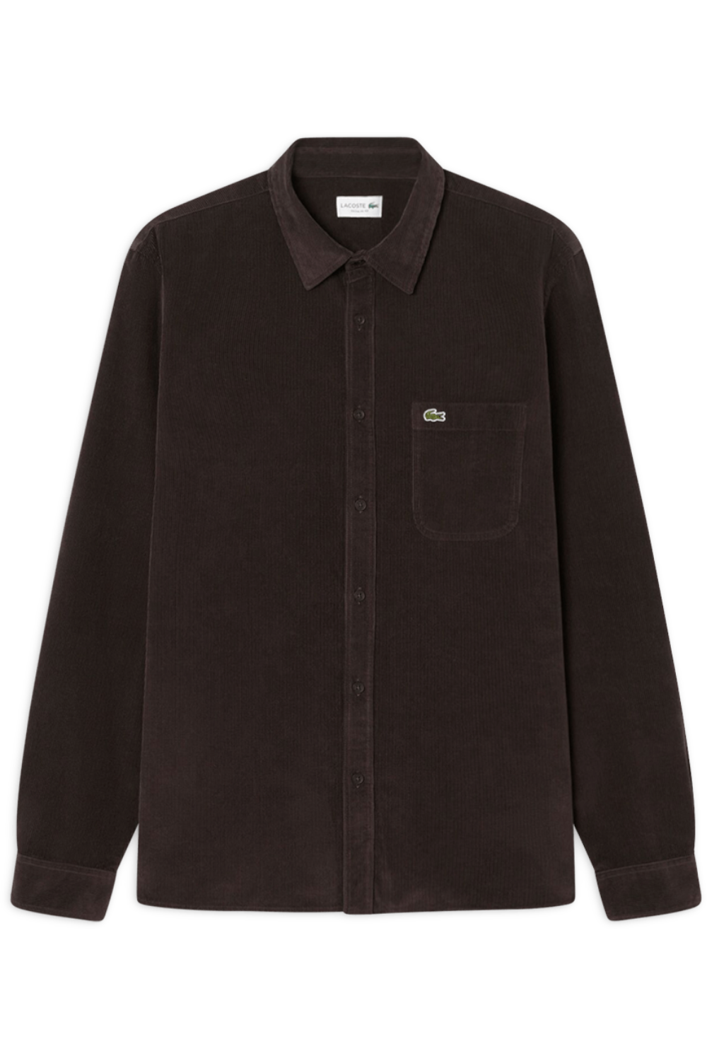 תמונה קידמית של חולצת כפתורים קורדרוי