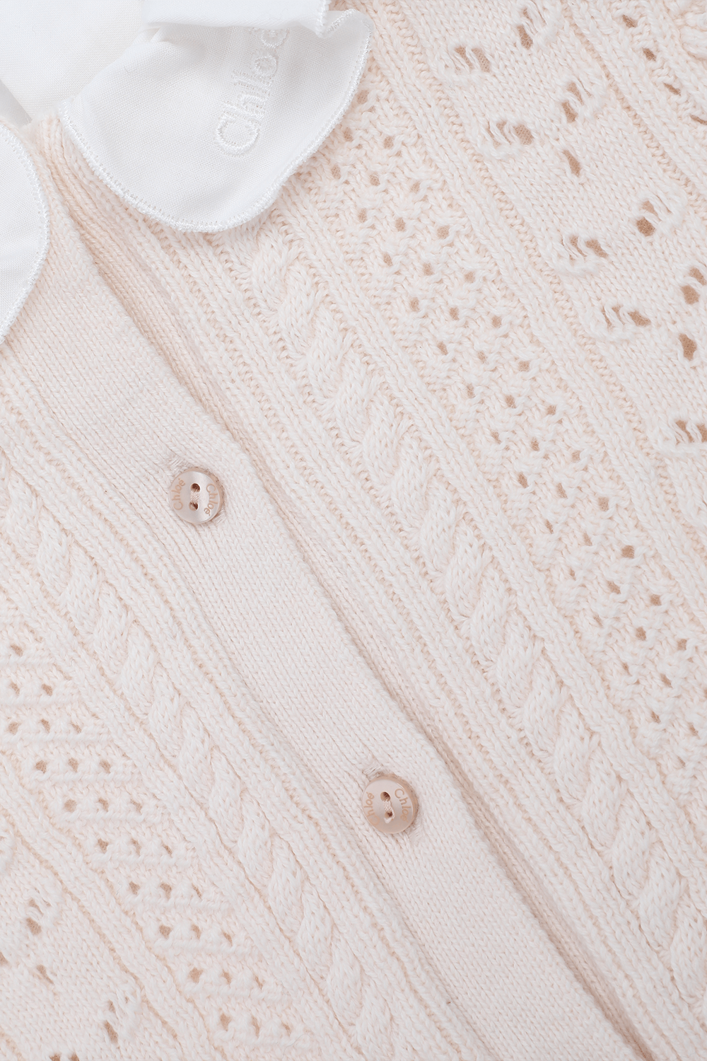 תמונת פנים של מארז אוברול וכובע סרוגים - גילאי 1-18 חודשים