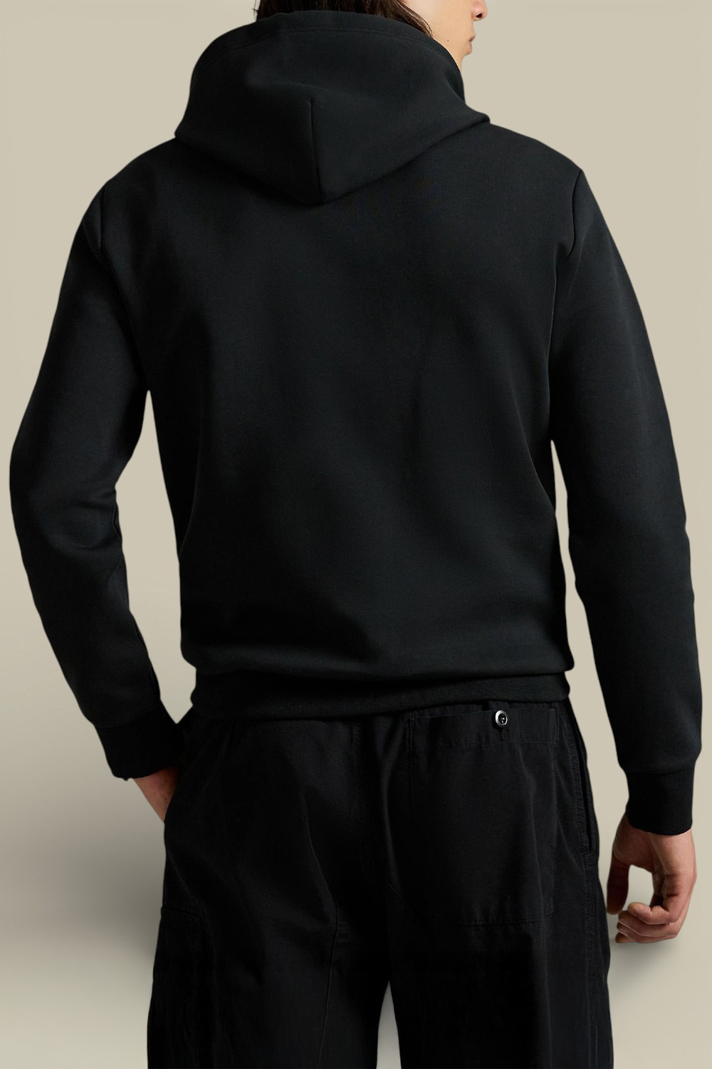 תמונת דוגמן אחורית של קפוצ'ון כותנה