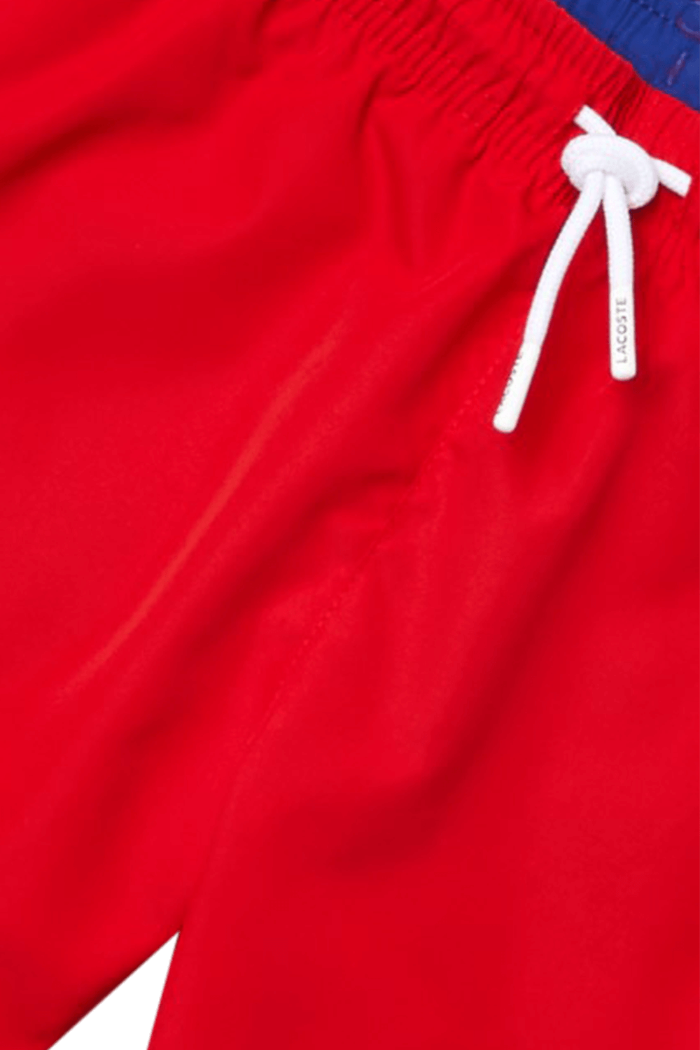 מכנסי בגד ים קצרים אדומים - גילאי 4-16 LACOSTE KIDS
