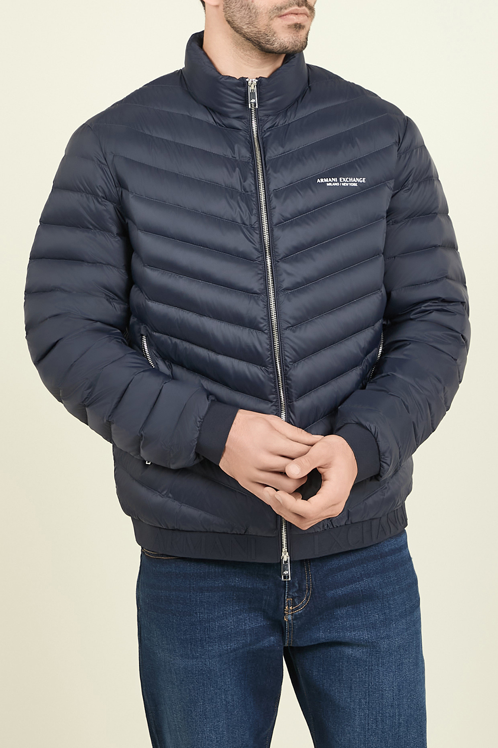 תמונת דוגמן קידמית של מעיל קווילט