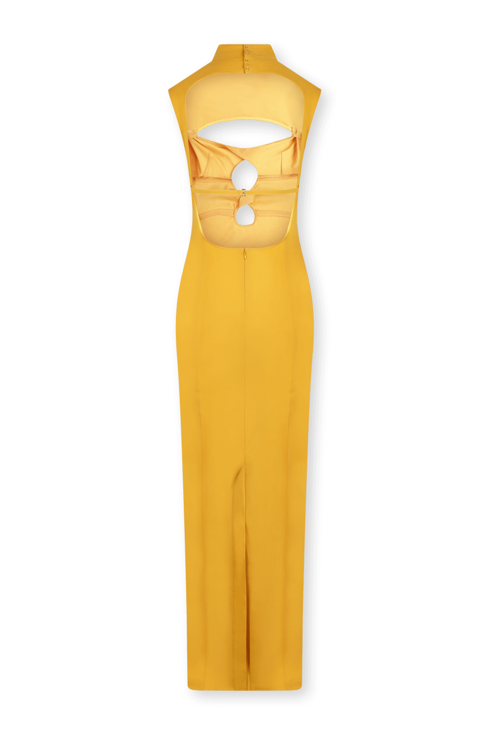 שמלת מקסי טוויסט צהובה JACQUEMUS