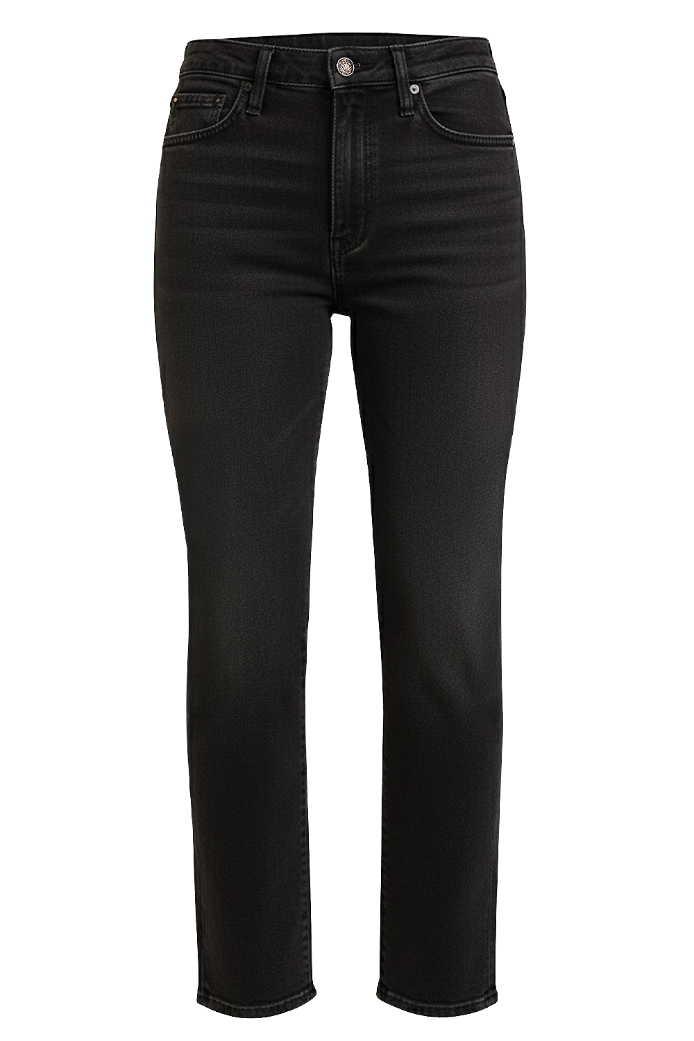 תמונה קידמית של מכנסי ג'ינס בגזרה ישרה