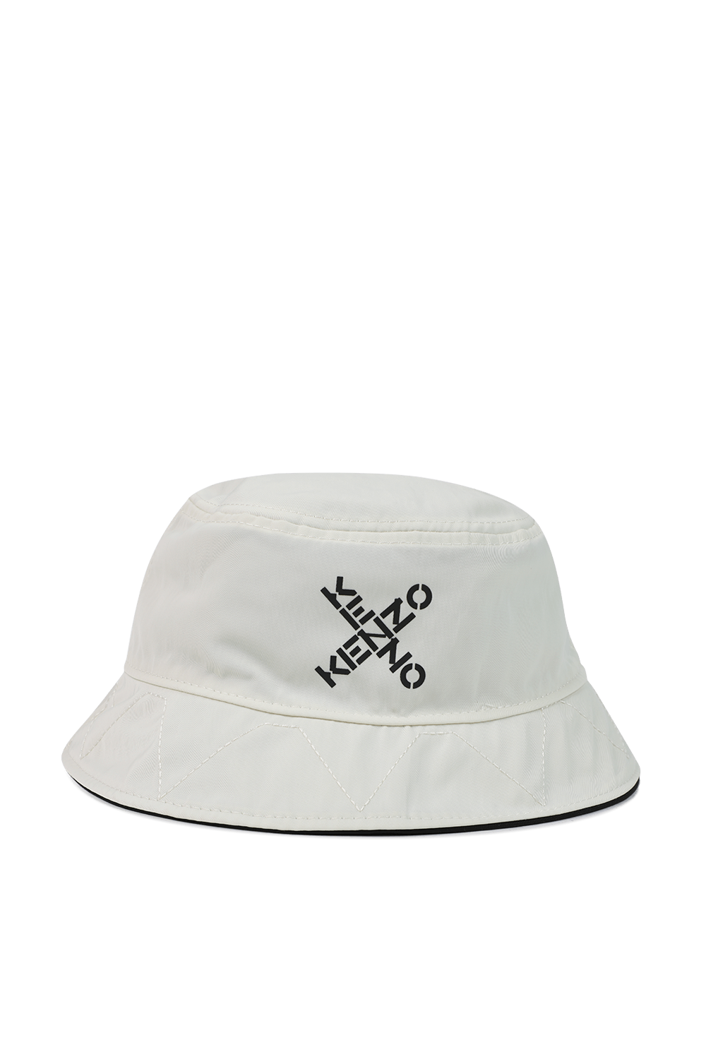 תמונת פנים של כובע באקט דו צדדי בשחור ולבן