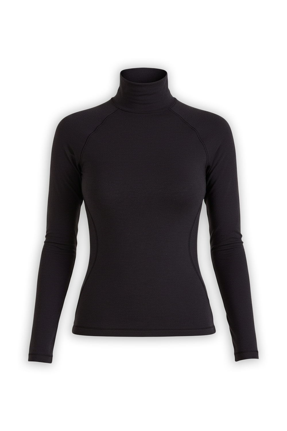 תמונה קידמית של Wool-Blend Turtleneck Base Layer