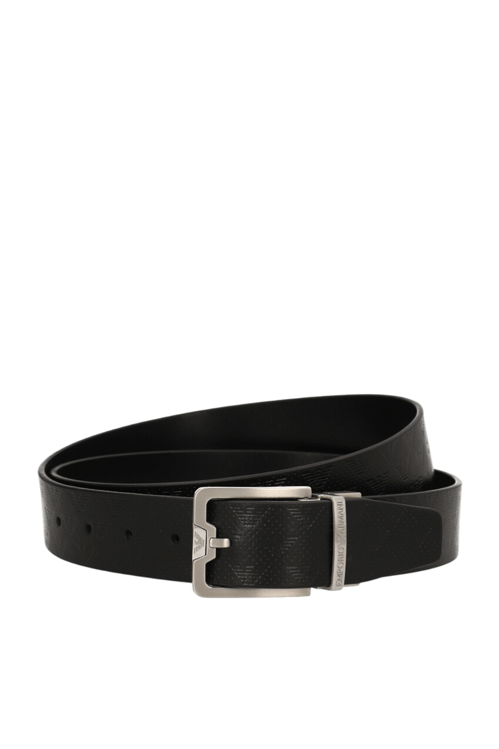 תמונה קידמית של חגורת עור דו־צדדית