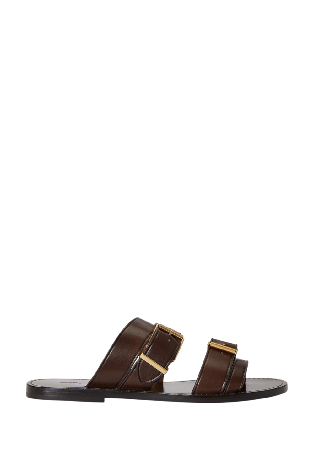 תמונה קידמית של סנדלים שטוחים