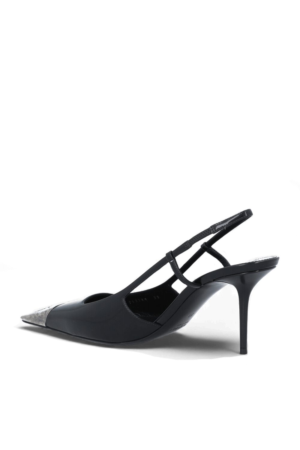 תמונה אחורית של נעלי עקב סלינג בק