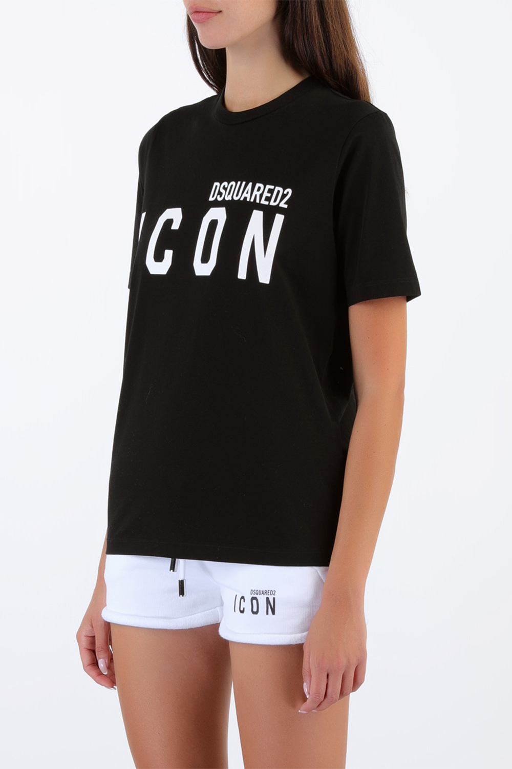 Icon Print Classic Tshirt in Black image number null DSQUARED2