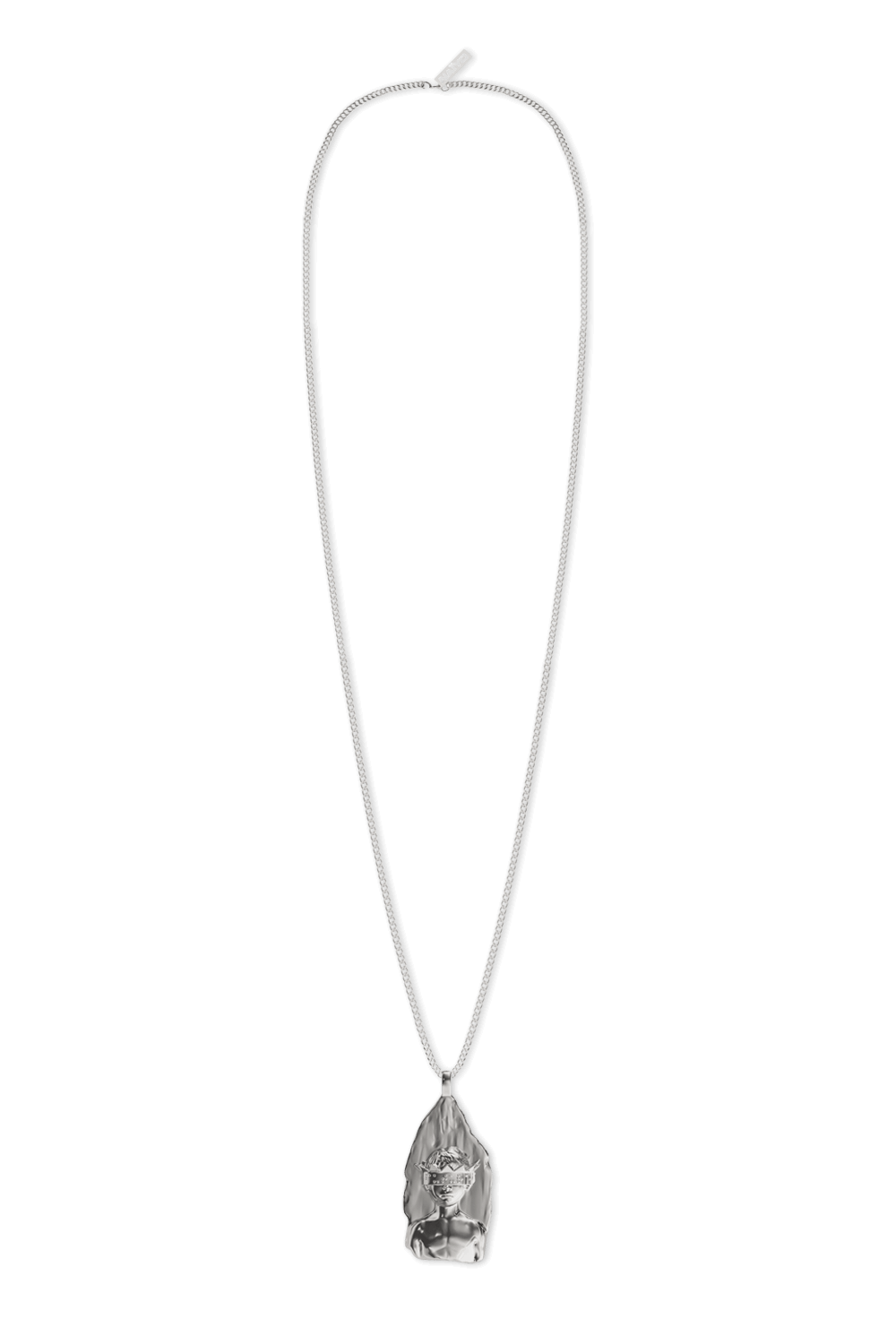 תמונה קידמית של שרשרת קיובן גירל מכסף טהור