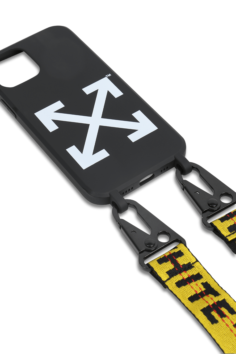 תמונת תקריב של כיסוי חיצים לאייפון 12 פרו בגוון שחור