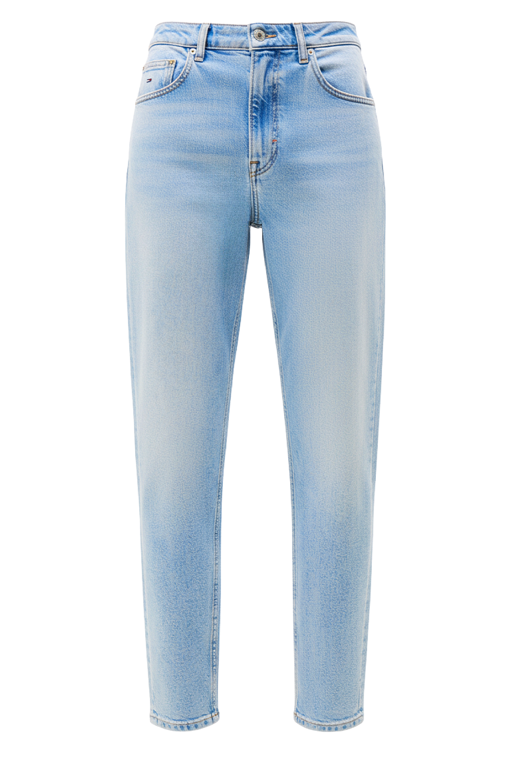 תמונה קידמית של מכנסי ג'ינס בגזרת מאם