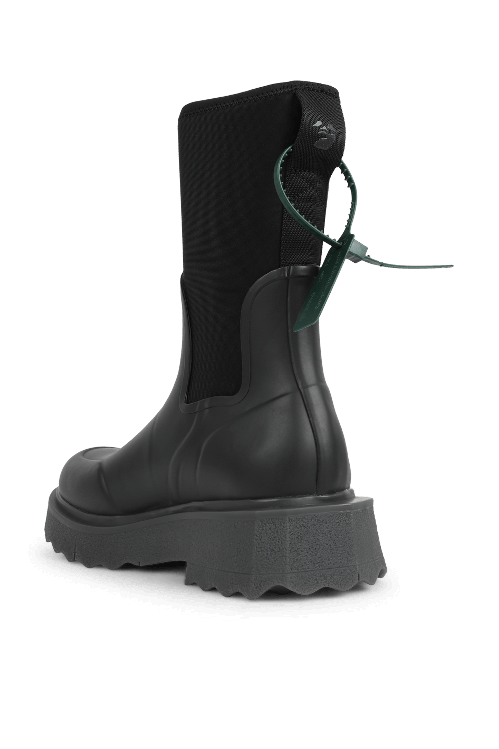 תמונה אחורית של מגפוני גומי