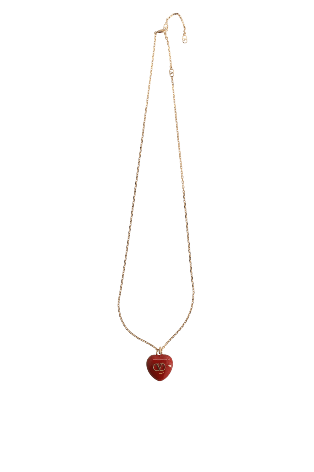 תמונה קידמית של שרשרת לב