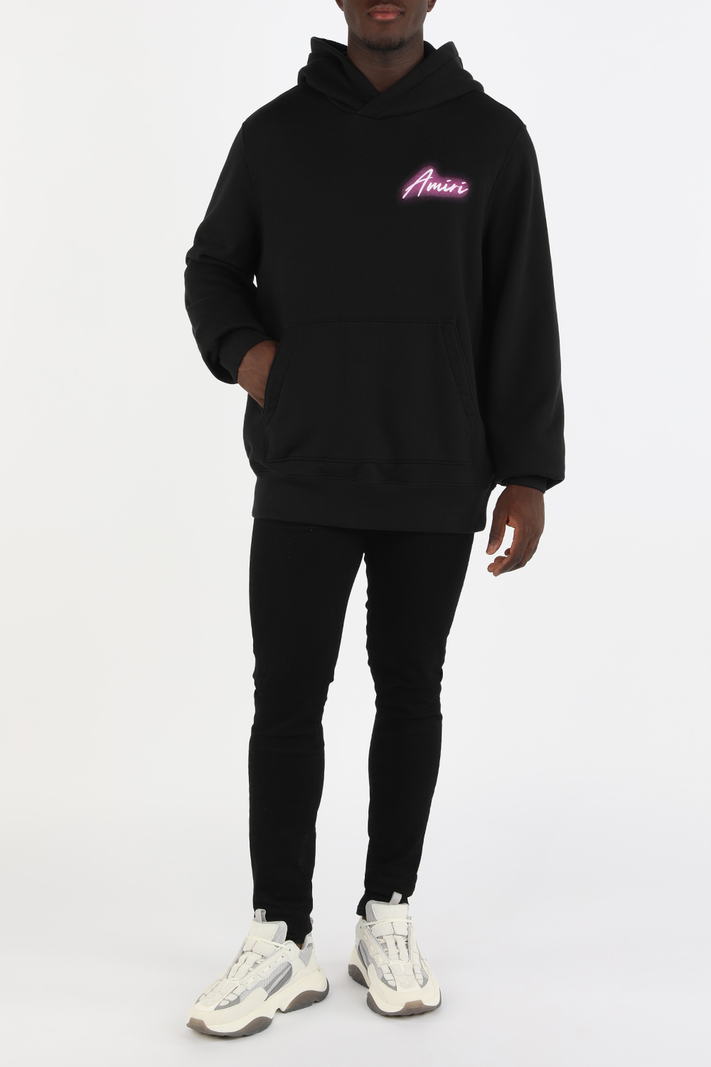 תמונת דוגמן קידמית של נעלי ריצה בון רטרו לבנות