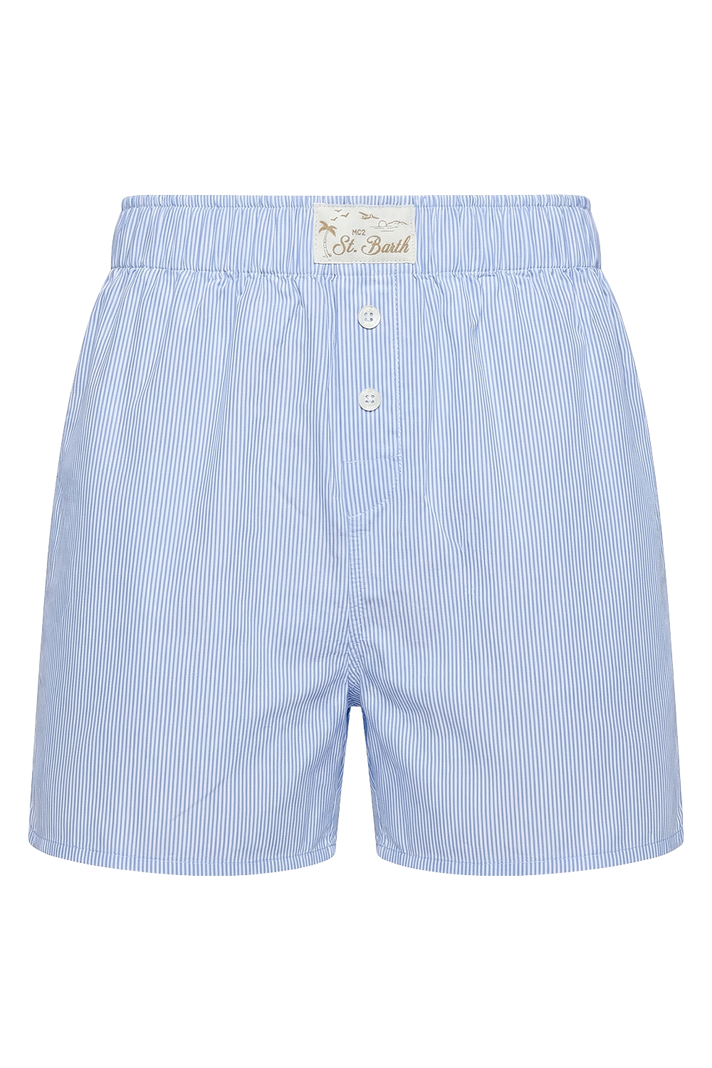 תמונה קידמית של מכנסיים קצרים פסים