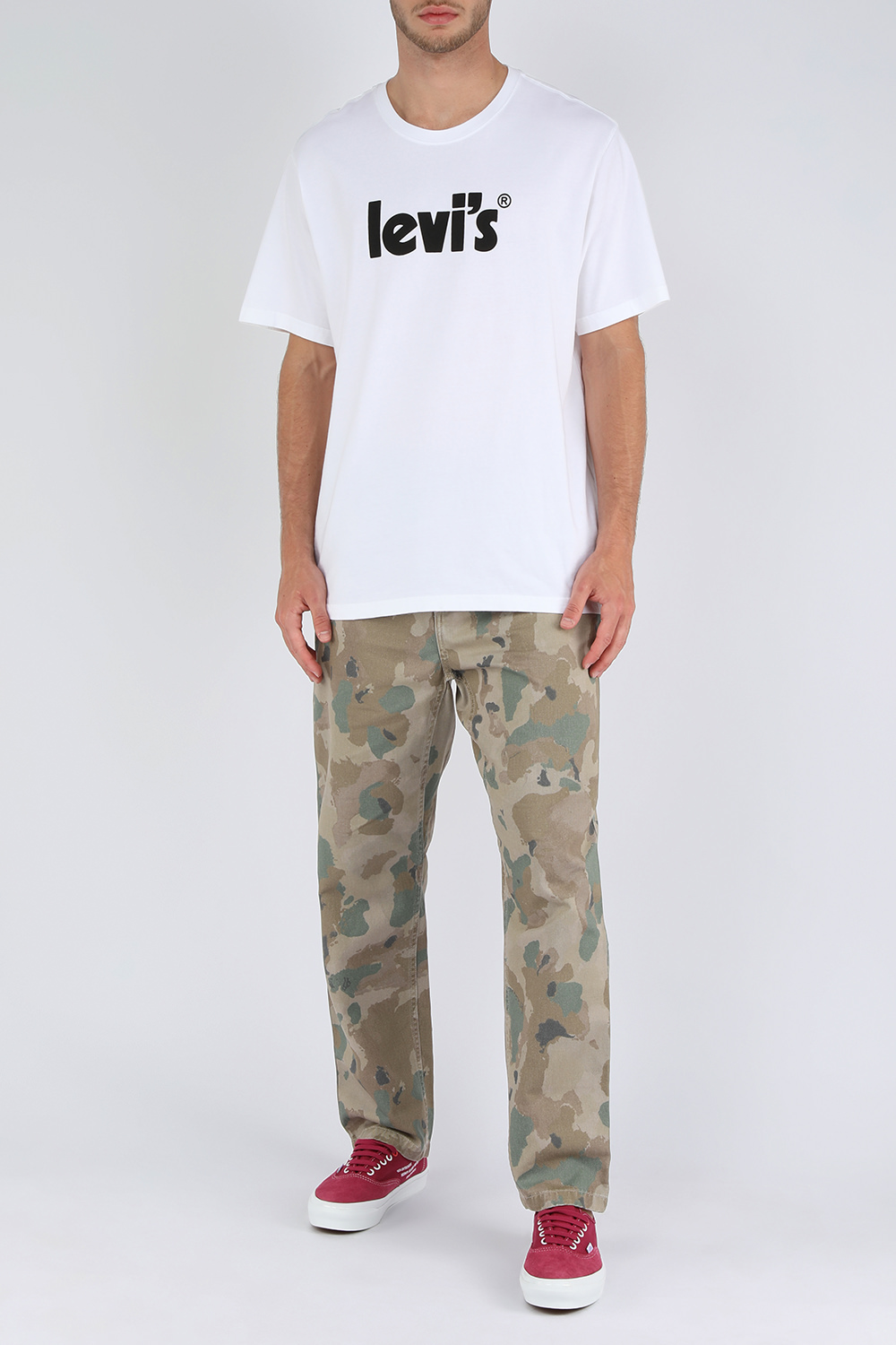 תמונת דוגמן קידמית של נעלי סניקרס אותנטיק בגוון בורדו