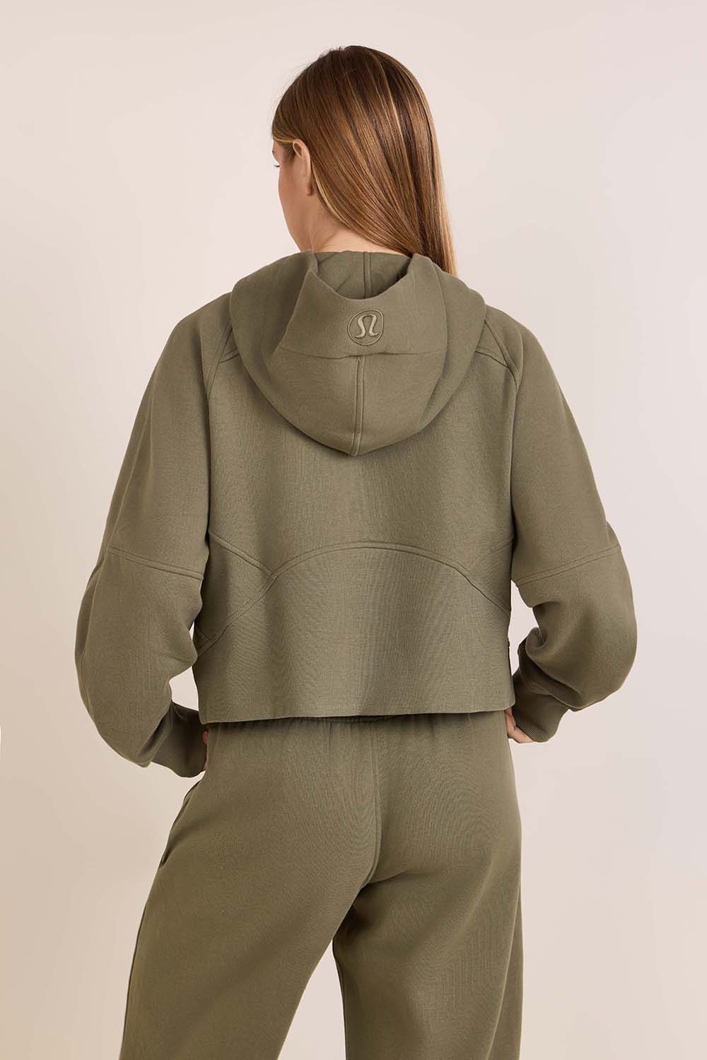 תמונת דוגמן אחורית של Scuba Oversized Half-Zip Hoodie