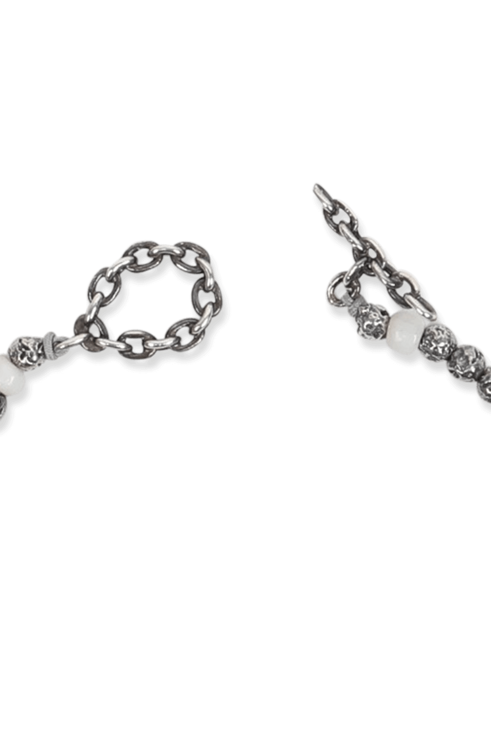 צמיד מחרוזי כסף ואבני קורל אדום