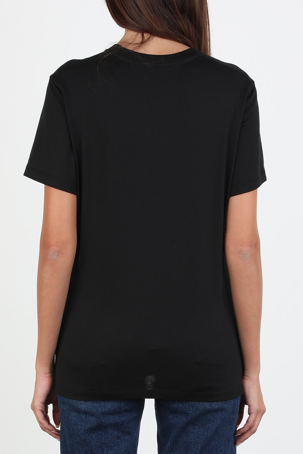 תמונת דוגמן אחורית של מעיל פאפר ארוך עם קפוצ'ון פרוותי בגוון ירוק