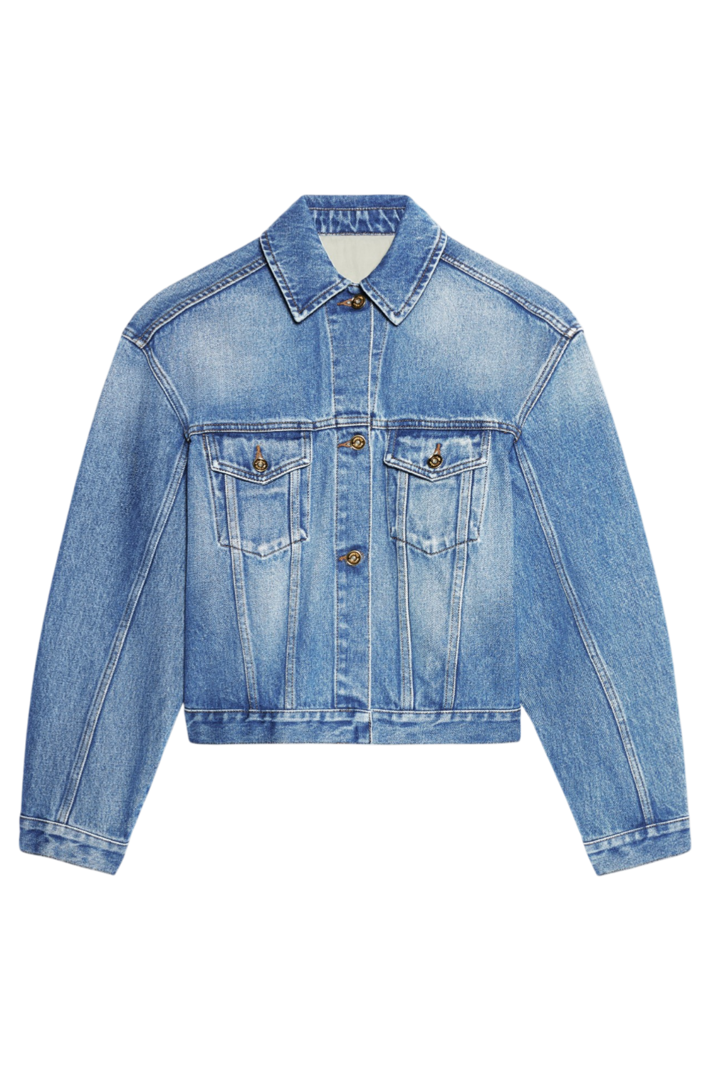 תמונה קידמית של ז'קט ג'ינס