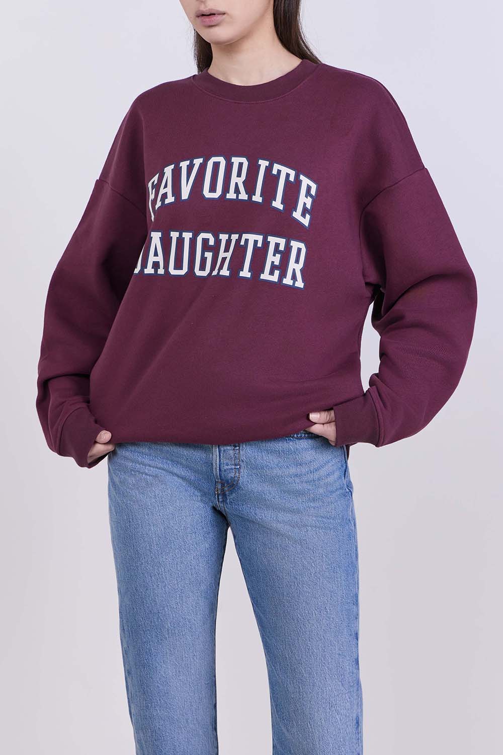 תמונת דוגמן קידמית של סווטשירט כותנה