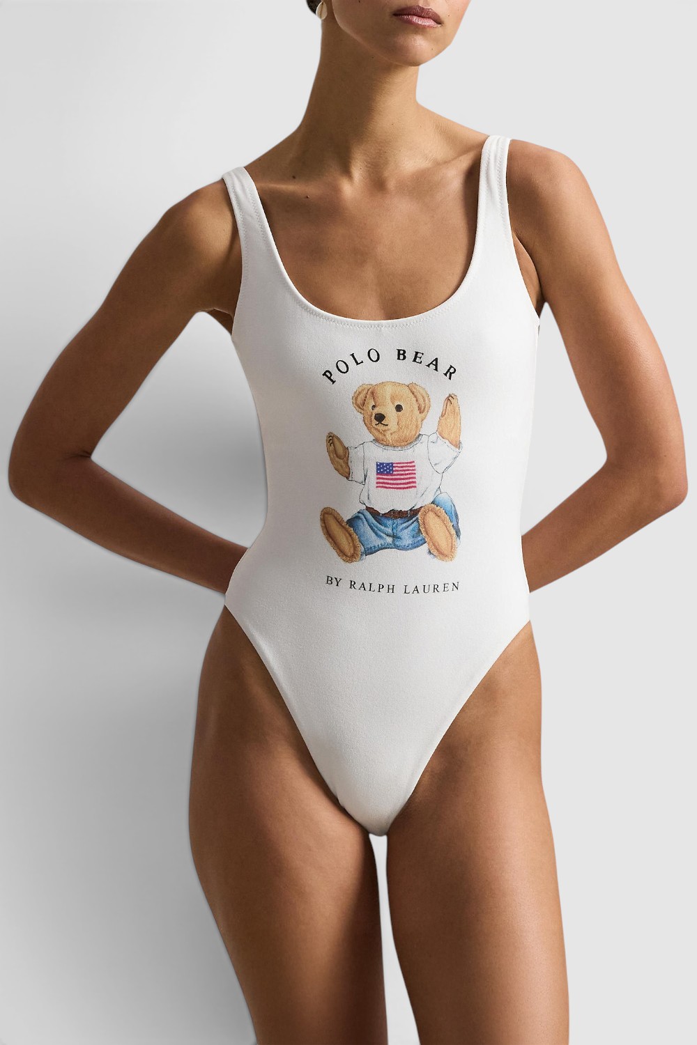 תמונת דוגמן קידמית של בגד ים שלם