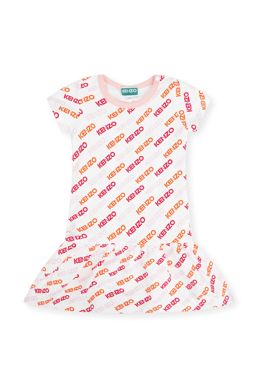 תמונה קידמית של שמלה עם שרוולים קצרים