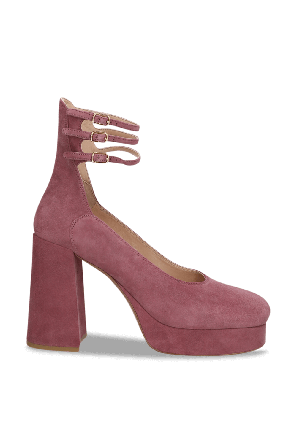 תמונה קידמית של נעלי עקב פלטפורמה לוטי