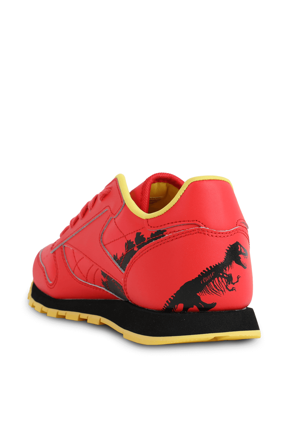 תמונה אחורית של מידות 18-31 נעלי ספורט בגווני שחור ואדום