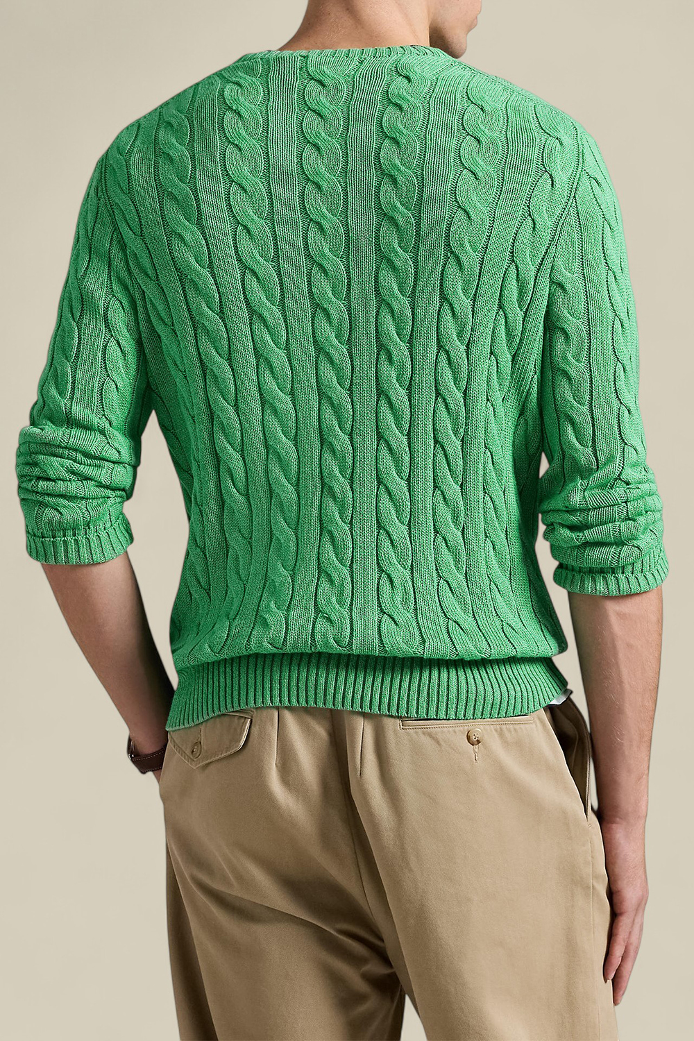 תמונת דוגמן אחורית של סריג כותנה