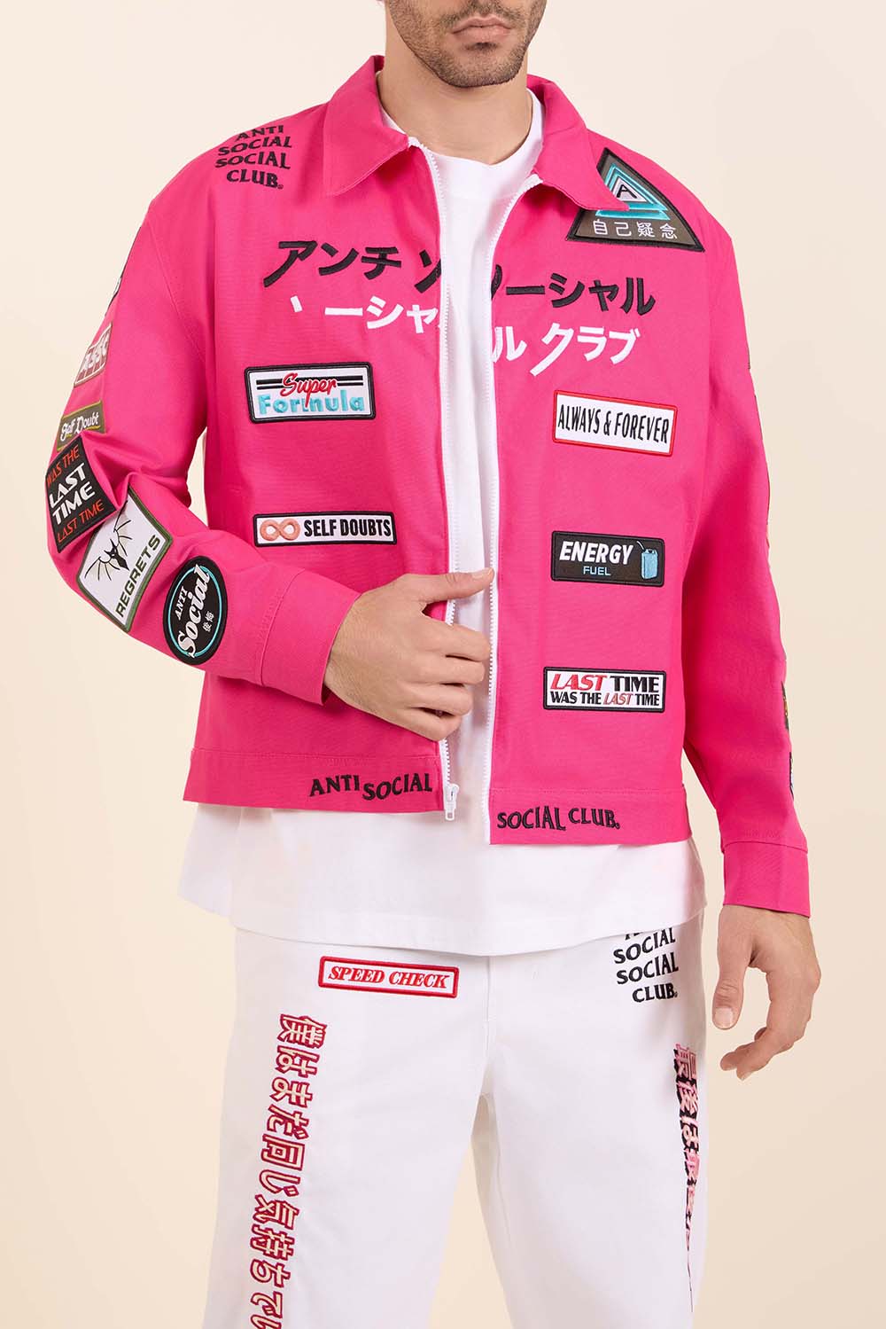 תמונת דוגמן קידמית של ז'קט רייסינג